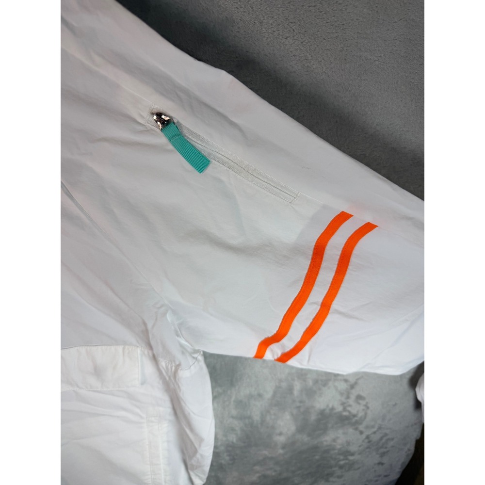 PUMA Hoops Scooby Doo Jacket Mens XL White Teal Orange Half Zip Windbreaker NWT - Picture 4 of 14